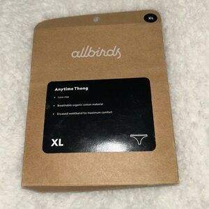Allbirds Women’s Anytime Thong Natural Black XL NEW